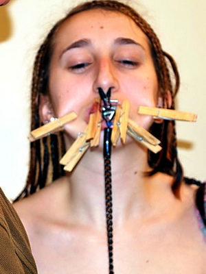 Nose Torture And Face Bondage